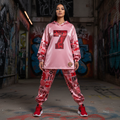 Pink Graffiti Scribbles Women's Quick Dry Sweatpants — Designs By Kiekie Signature Collection