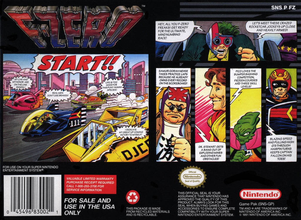 F-Zero — Super Nintendo Entertainment System (SNES)