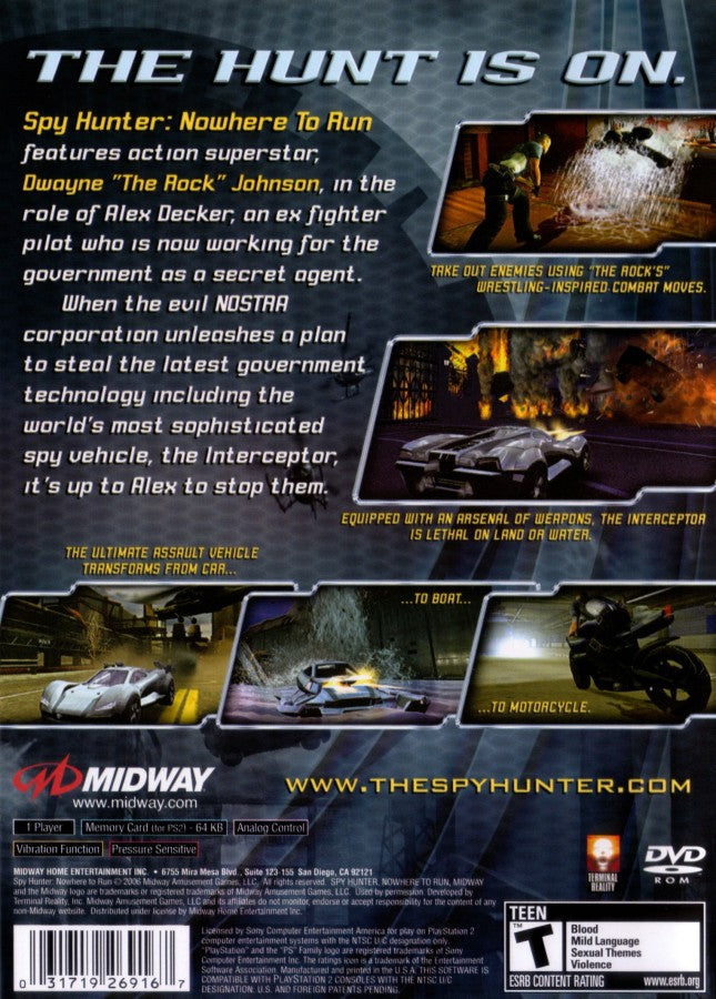 Spy Hunter: Nowhere to Run – PlayStation 2 (PS2)