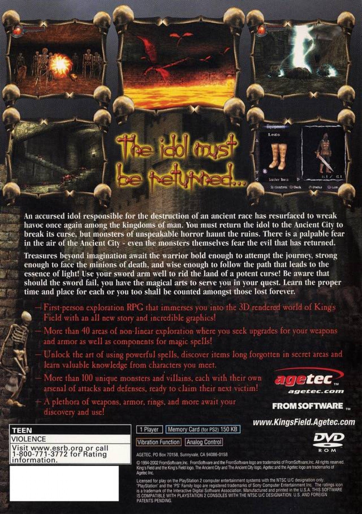 King's Field: Ancient City – PlayStation 2 (PS2)