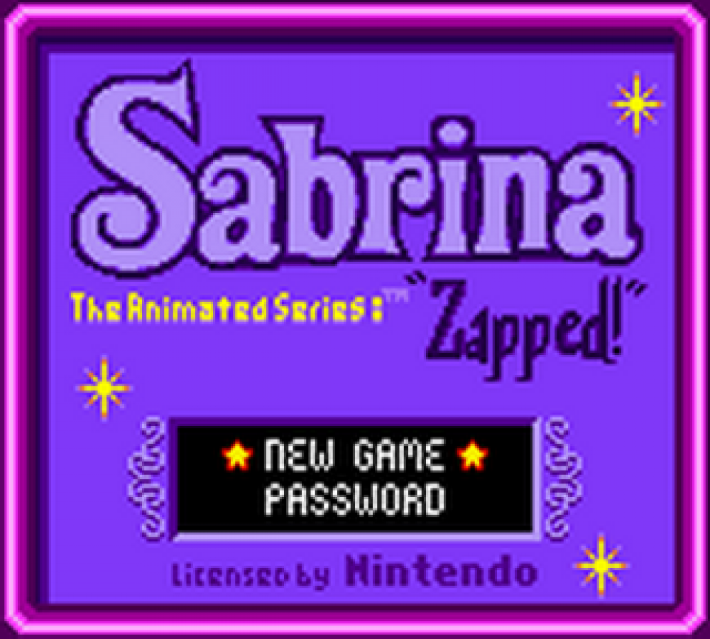 Sabrina The Animated Series: Zapped – Game Boy Color (GBC)