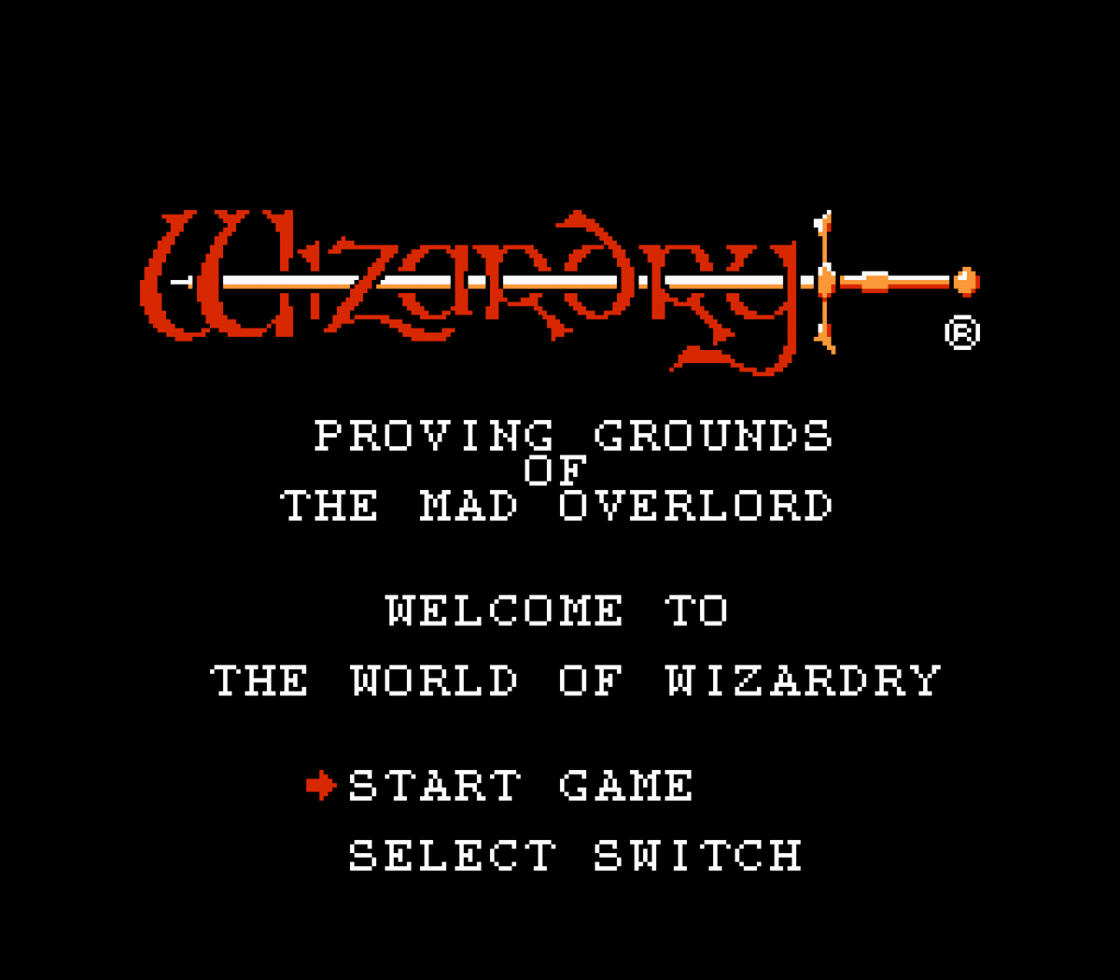 Wizardry: Proving Grounds of the Mad Overlord – Nintendo Entertainment System (NES)