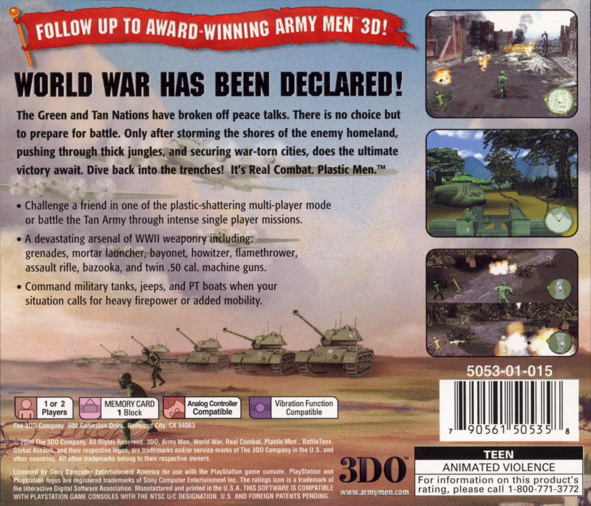 Army Men: World War – PlayStation 1 (PS1)