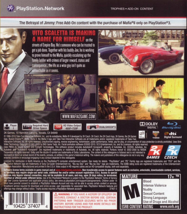 Mafia II – PlayStation 3 (PS3)