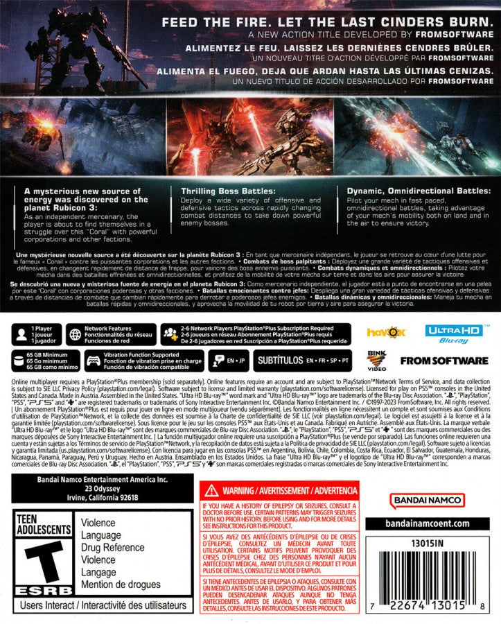 Armored Core VI: Fires of Rubicon – PlayStation 5 (PS5)