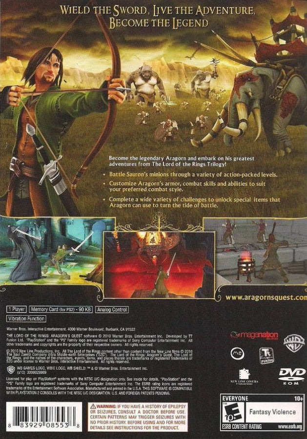 Lord of the Rings: Aragorn's Quest – PlayStation 2 (PS2)