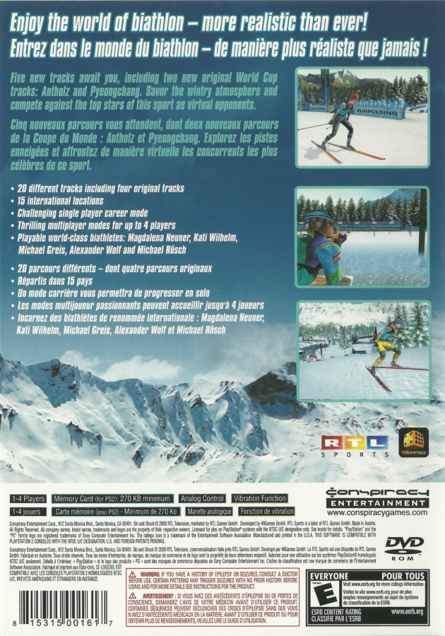 Ski and Shoot – PlayStation 2 (PS2)
