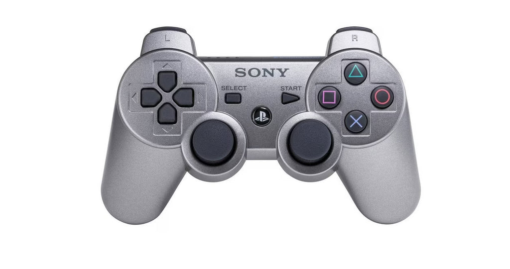 PlayStation 3 (PS3) Dualshock 3 Controller [OEM][Silver][Scratch and Scuff] – PlayStation 3 Accessory (PS3)