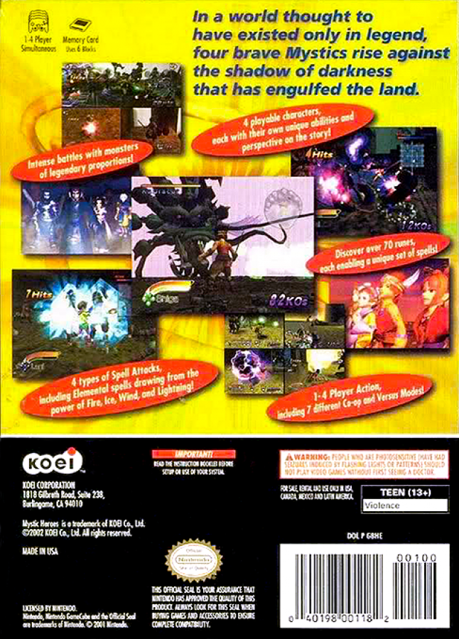 Mystic Heroes – GameCube (GC)