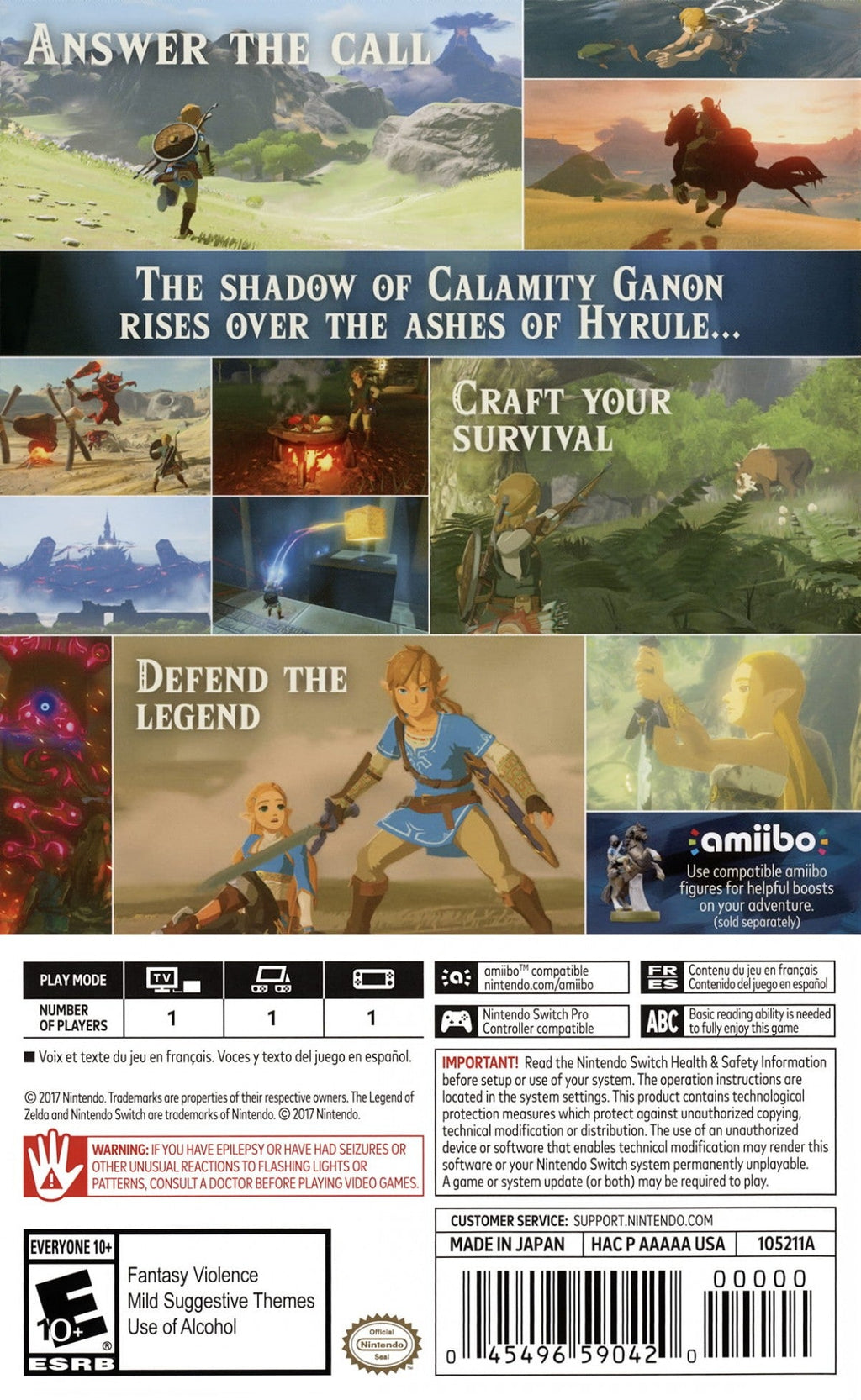 The Legend of Zelda: Breath of the Wild [Starter Pack] – Nintendo Switch (NS)