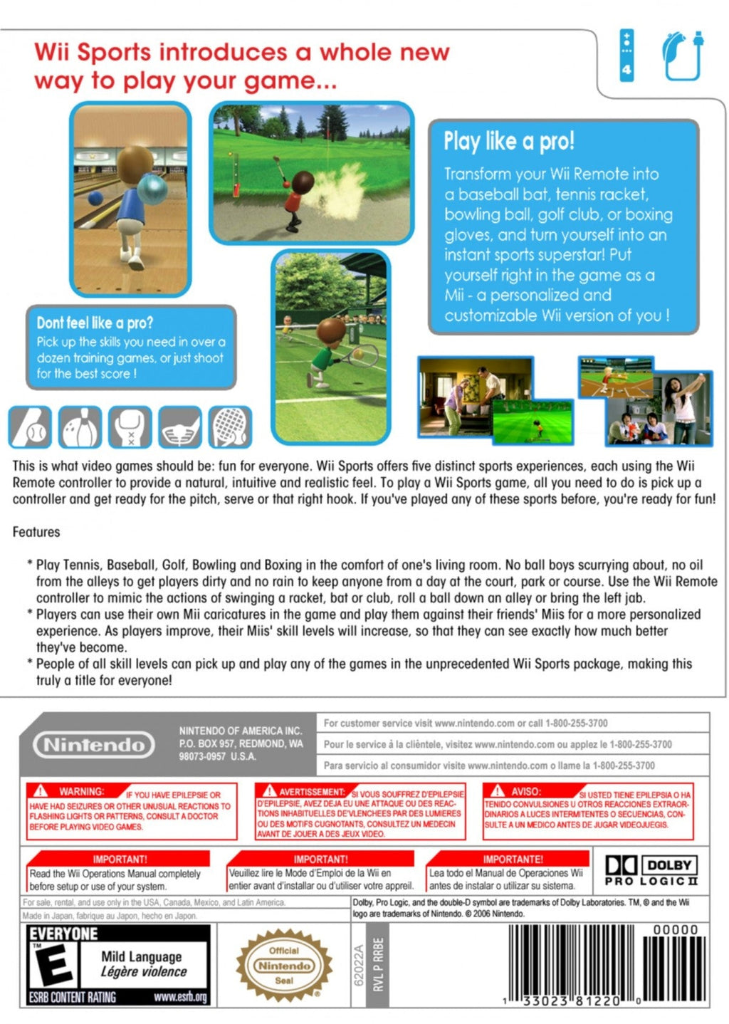 Wii Sports – Nintendo Wii (Wii)