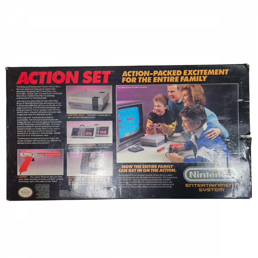 Nintendo Entertainment System (NES) Console Action Set [CIB]