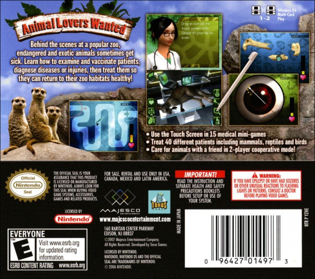 Zoo Hospital – Nintendo DS (DS)