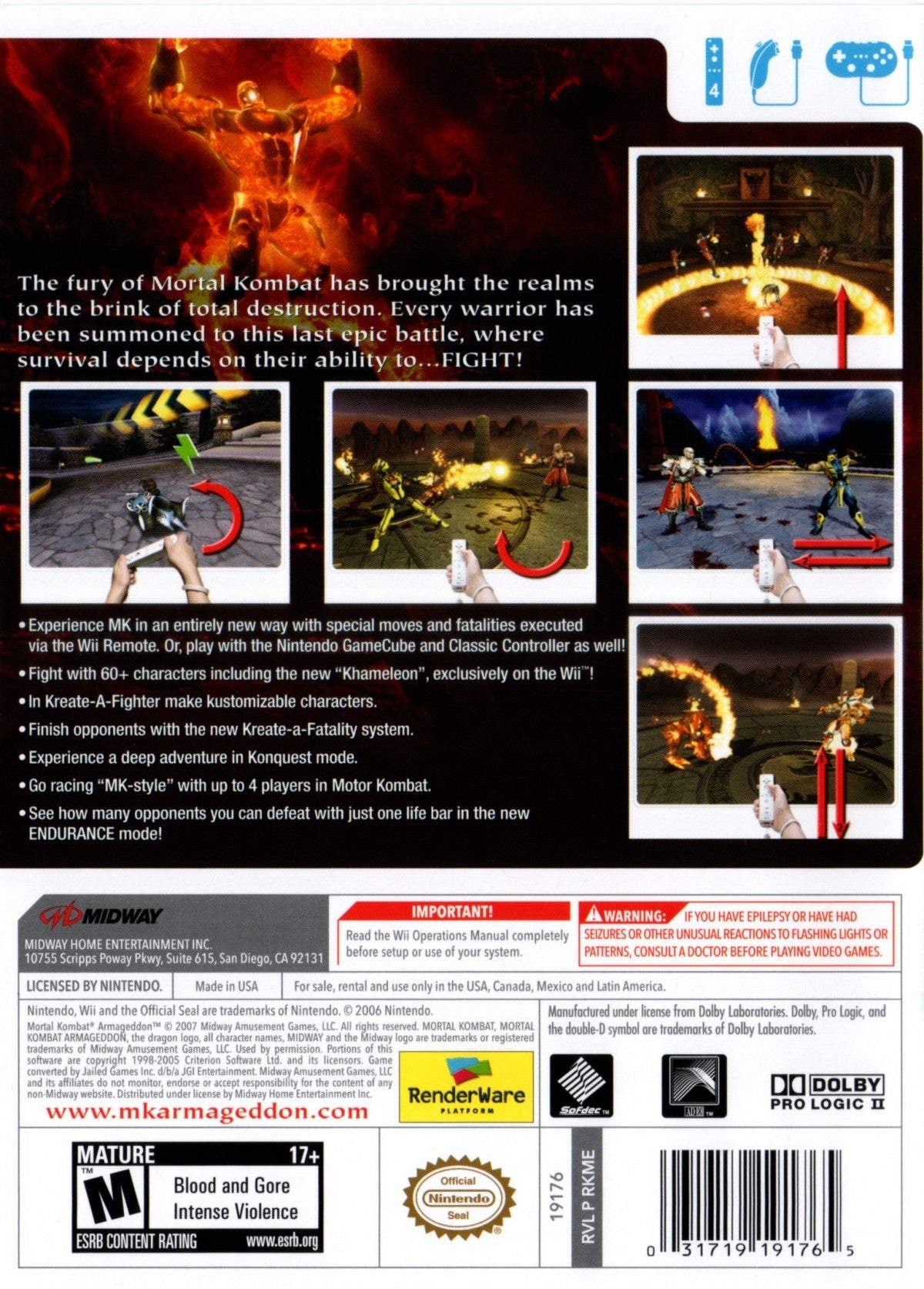Mortal Kombat: Armageddon – Nintendo Wii (Wii)