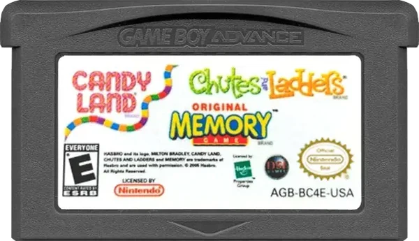 Candy Land/Chutes and Ladders/Memory – Game Boy Advance (GBA)