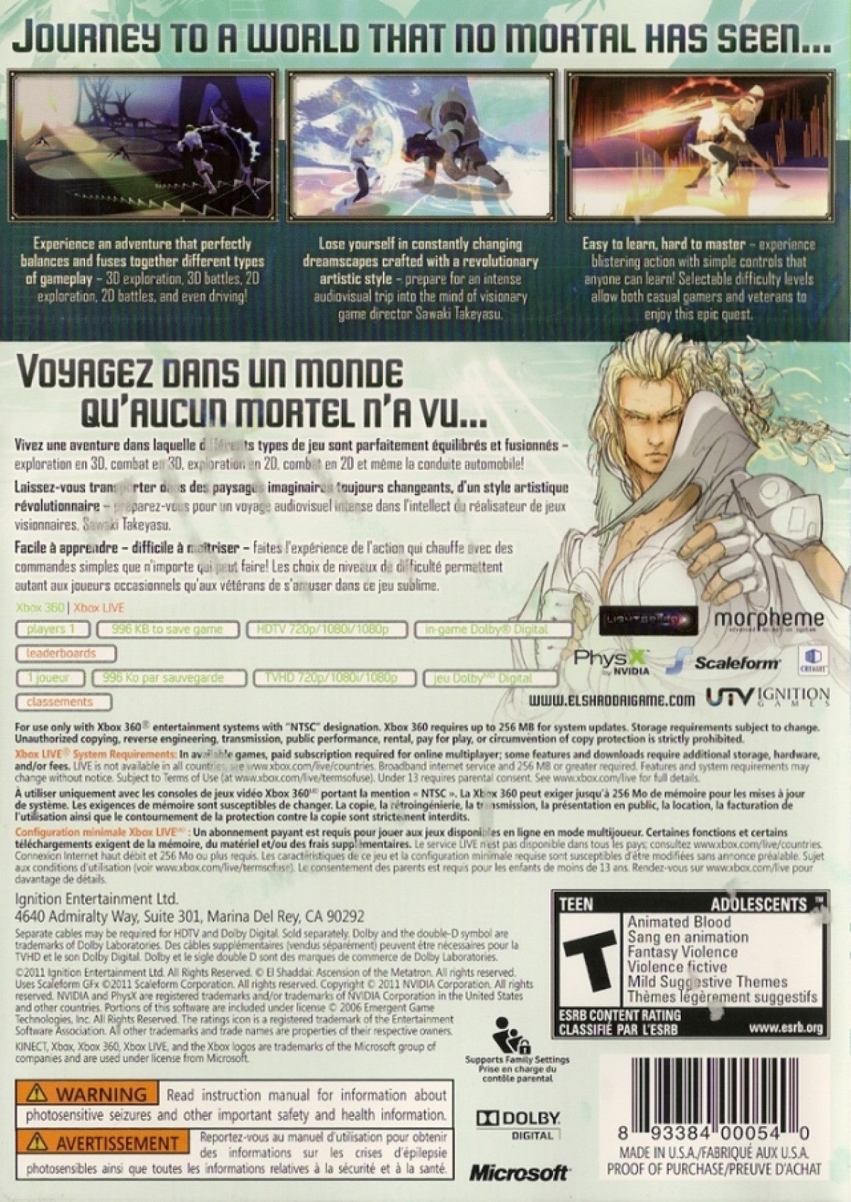 El Shaddai: Ascension of the Metatron – Xbox 360 (X360)