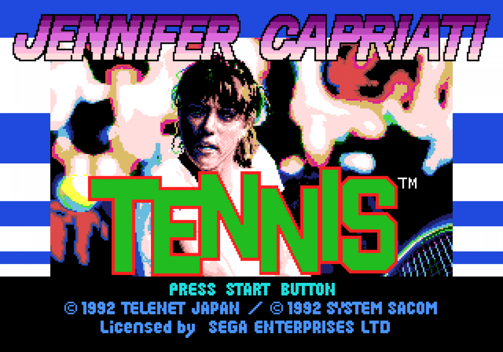 Jennifer Capriati Tennis  – Sega Genesis (GEN)