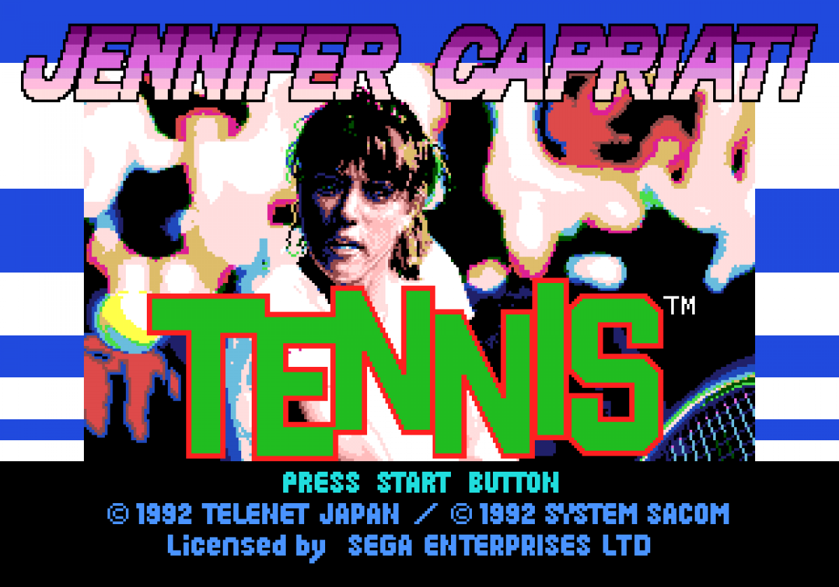 Jennifer Capriati Tennis  – Sega Genesis (GEN)