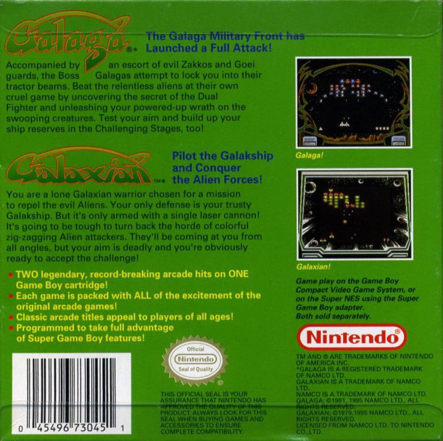 Arcade Classic 3: Galaga and Galaxian – Game Boy (GB)