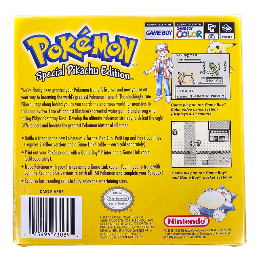 Pokemon: Yellow Special Pikachu Edition [CIB] – Game Boy (GB)