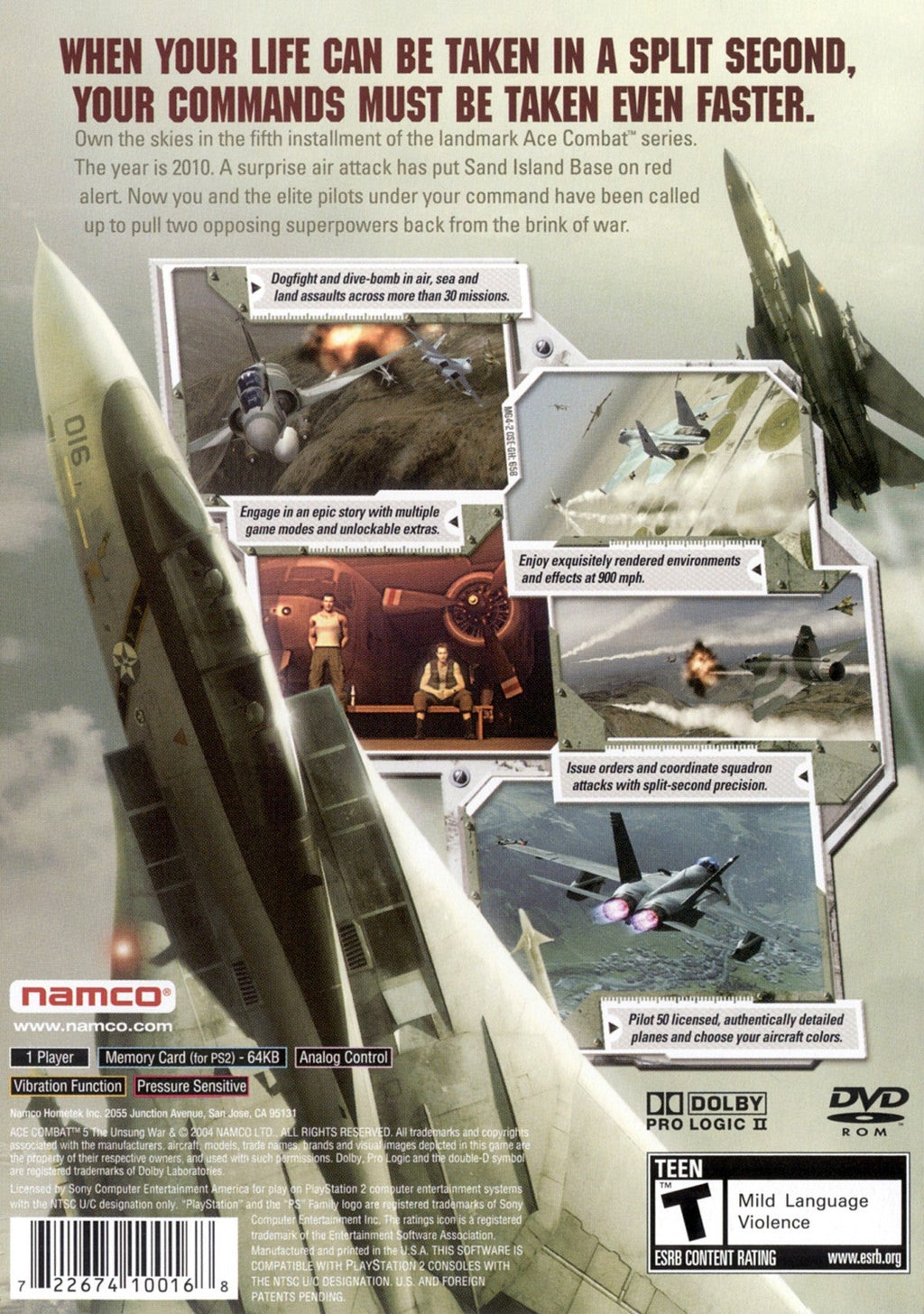 Ace Combat 5: The Unsung War – PlayStation 2 (PS2)
