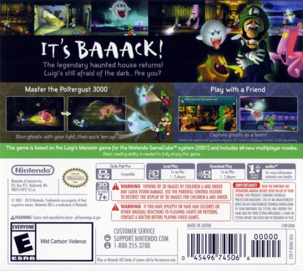 Luigi's Mansion – Nintendo 3DS (3DS)