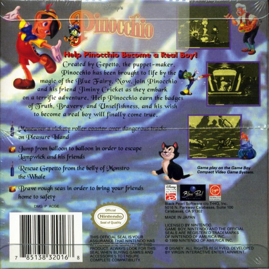 Pinocchio – Game Boy (GB)