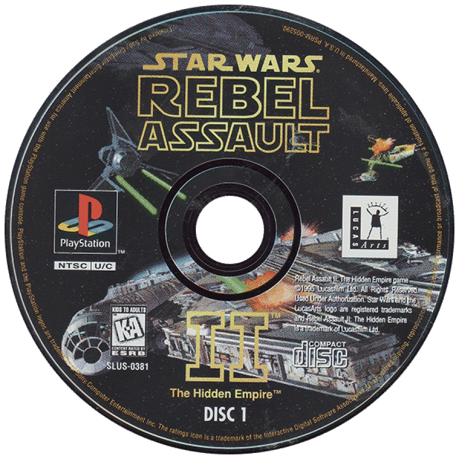 Star Wars: Rebel Assault II – PlayStation 1 (PS1)