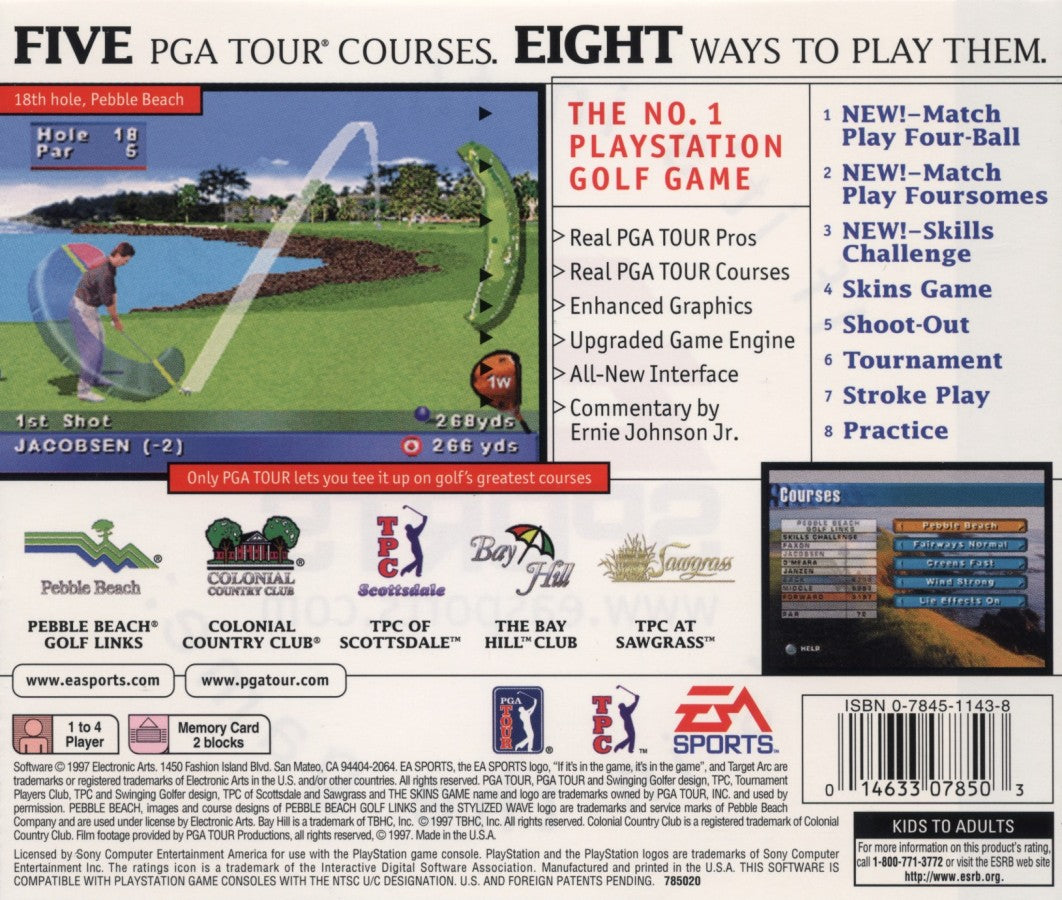 PGA Tour 98 – PlayStation 1 (PS1)