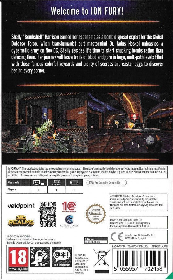 Ion Fury [PAL Import] – Nintendo Switch (NS)
