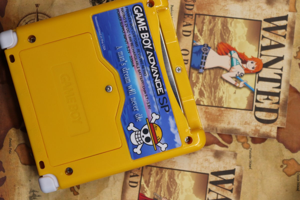 Game Boy Advance SP (GBA SP) [Custom One Piece Shell] – Game Boy Advance SP (GBA SP)