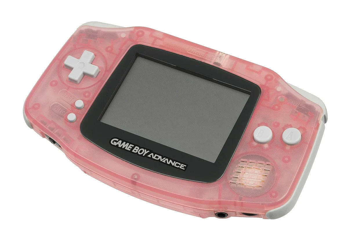 Game Boy Advance (GBA) [Clear Pink Fuschia] [IPS Screen Mod]