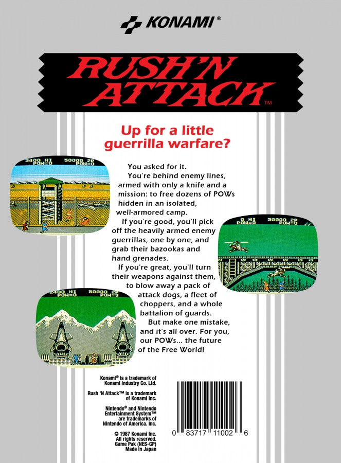 Rush'n Attack [CIB] – Nintendo Entertainment System (NES)