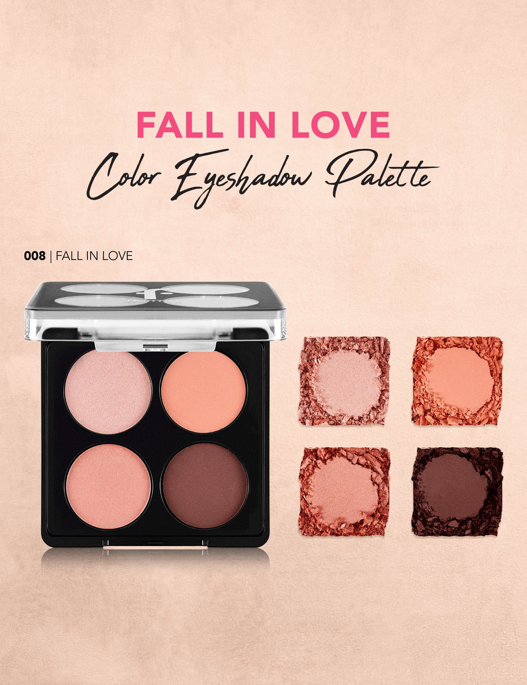 Flormar Color Palette Matte & Shimmer Eyeshadow Quad