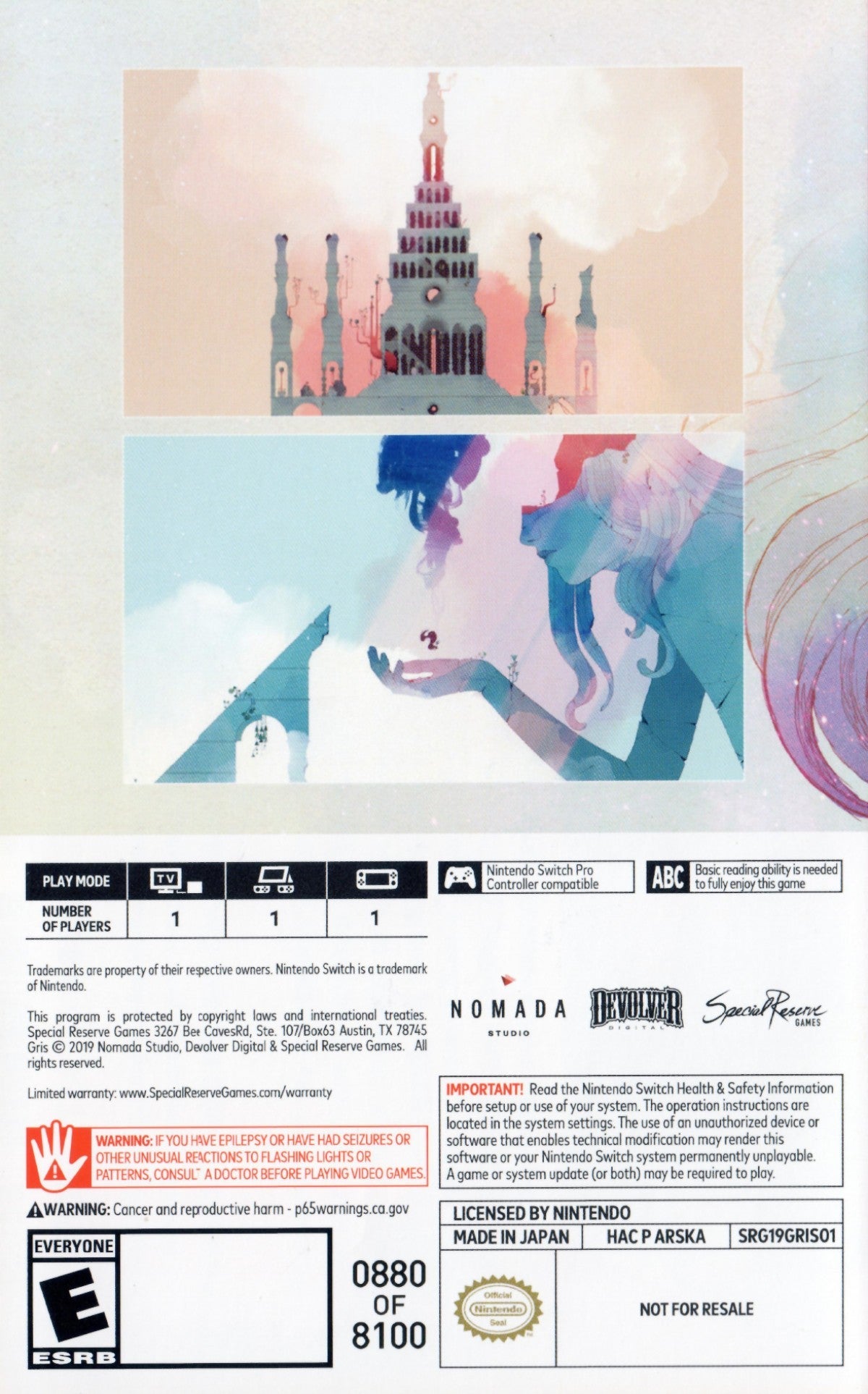 Gris – Nintendo Switch (NS)