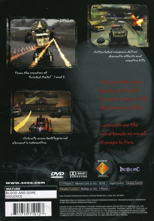 Twisted Metal: Black – PlayStation 2 (PS2)