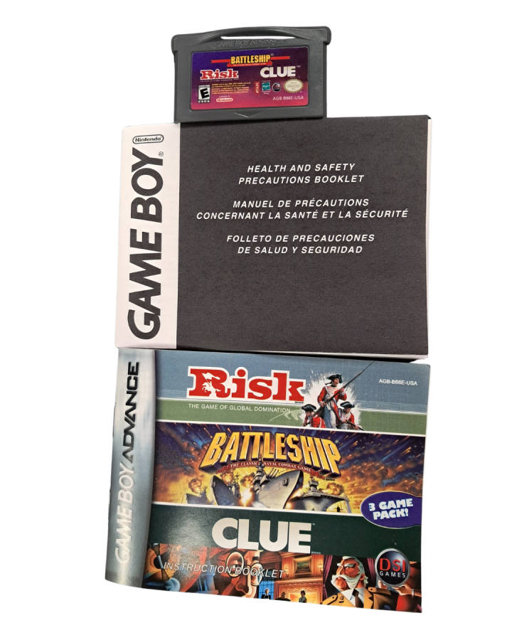 Risk / Battleship / Clue [CIB] – Game Boy Advance (GBA)