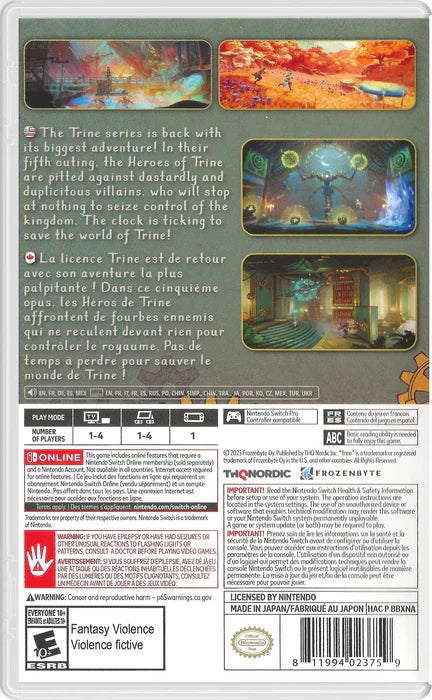 Trine 5: A Clockwork Conspiracy – Nintendo Switch (NS)