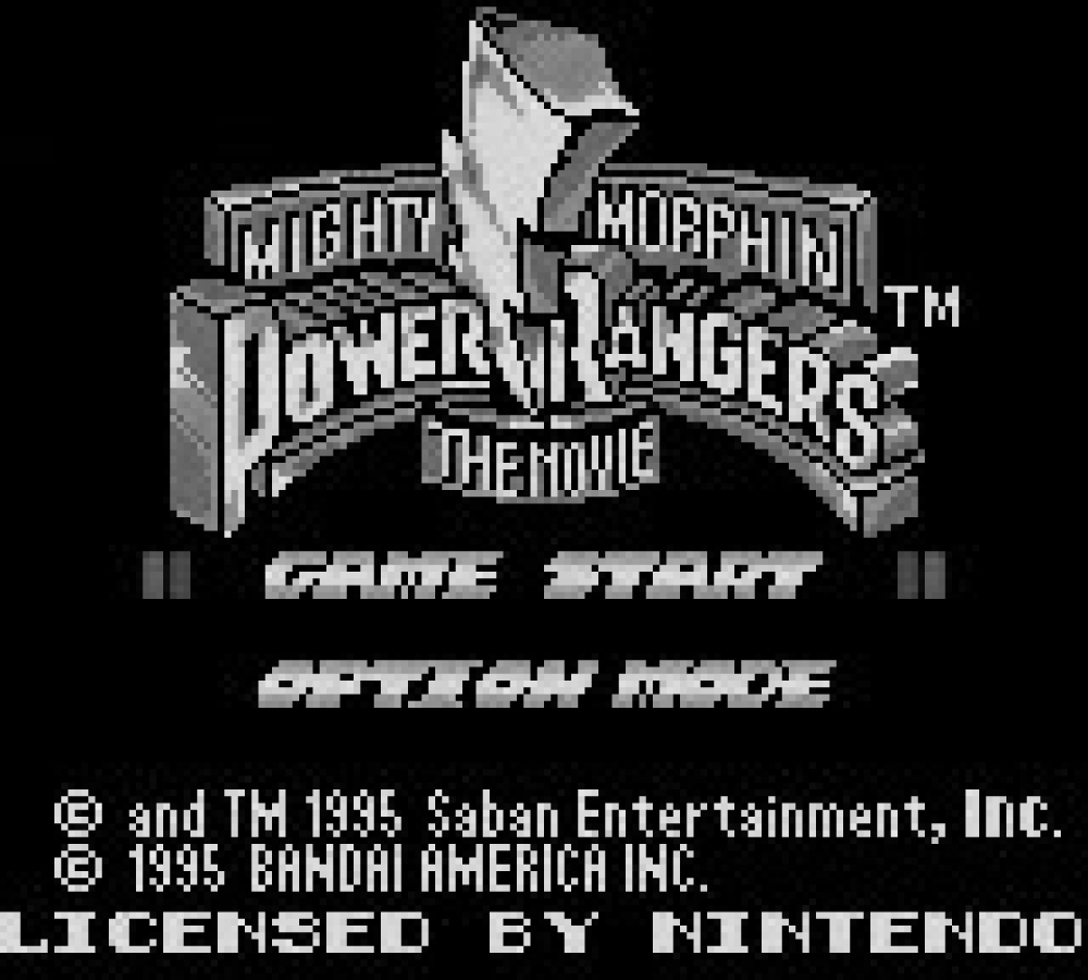 Mighty Morphin Power Rangers: The Movie – Game Boy (GB)