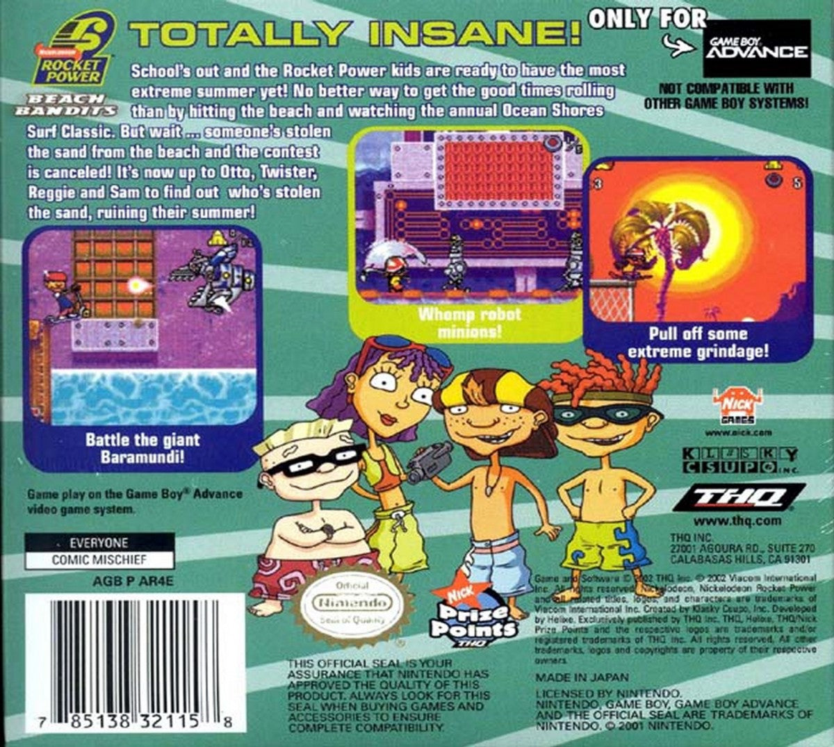 Rocket Power: Beach Bandits – Game Boy Advance (GBA)