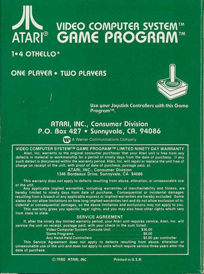 Othello – Atari 2600 (2600)
