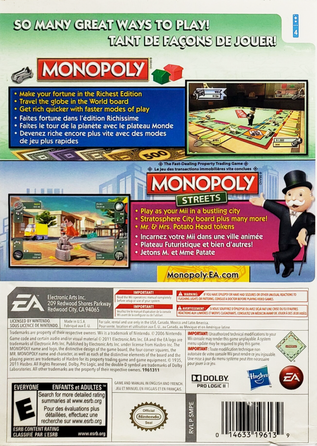 Monopoly Collection – Nintendo Wii (Wii)