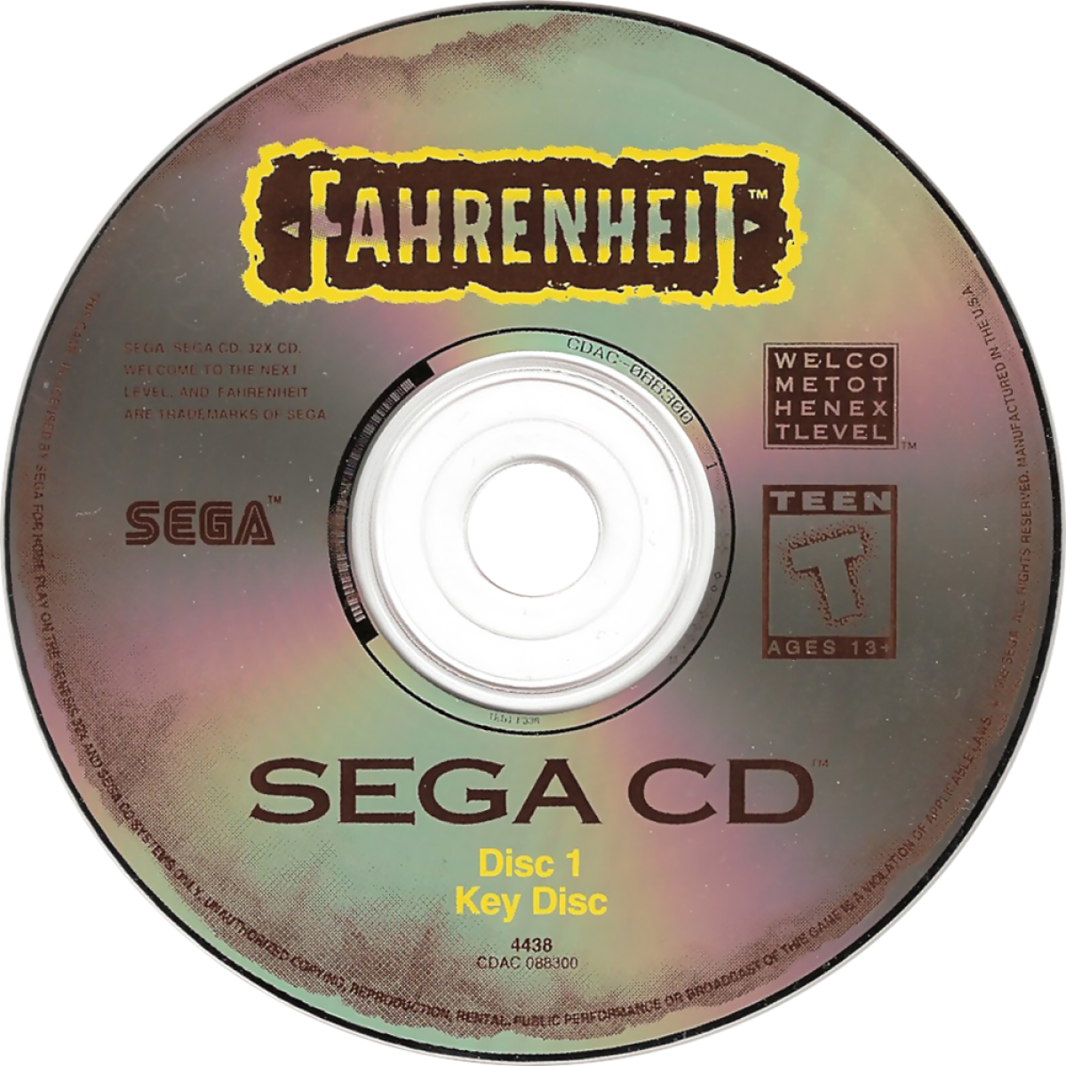 Fahrenheit CD 32X – Sega 32X (32X)