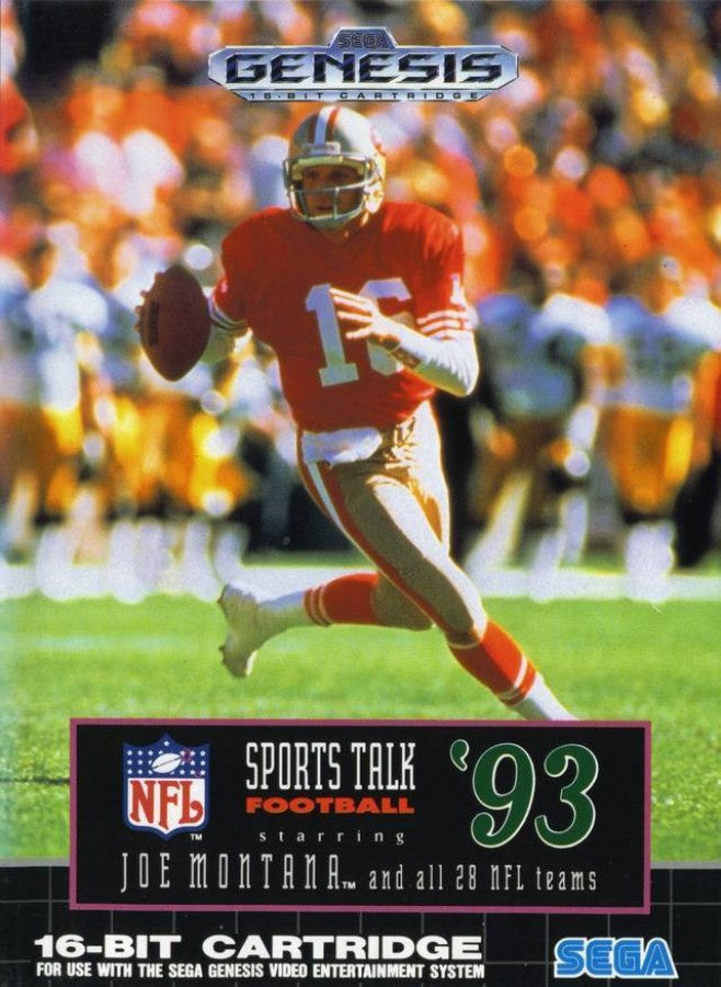 Sports Talk Football '93 Starring Joe Montana – Sega Genesis (GEN)