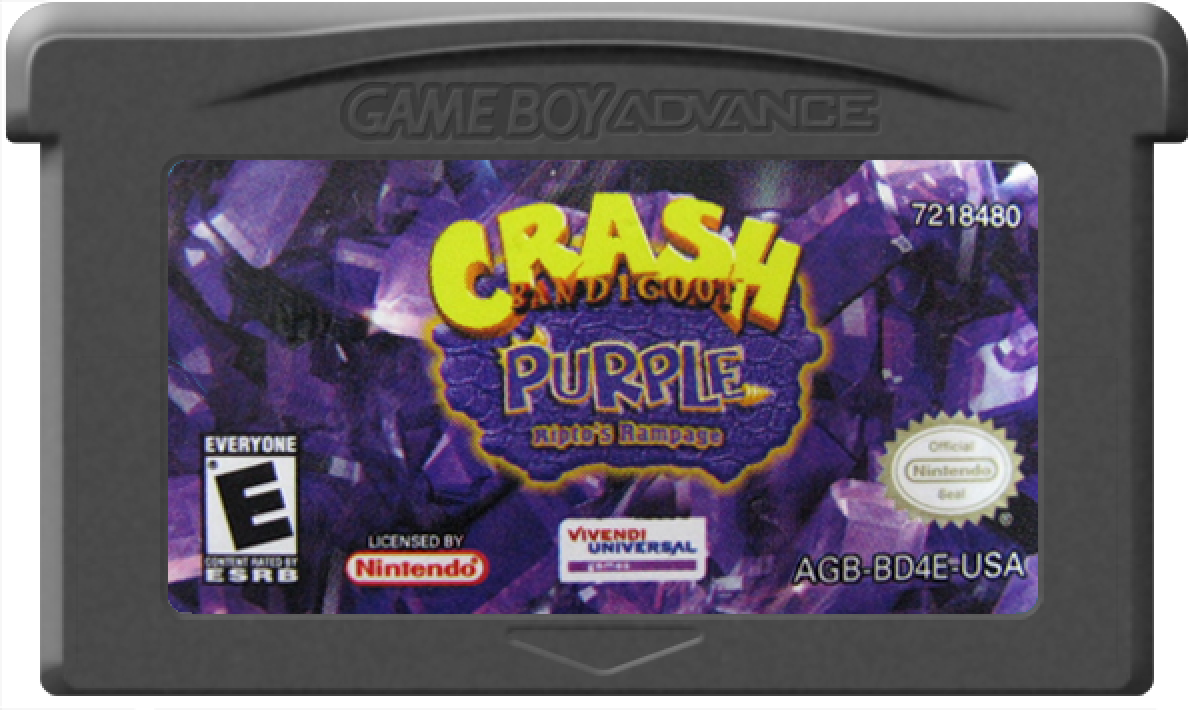 Crash Bandicoot: Purple – Game Boy Advance (GBA)