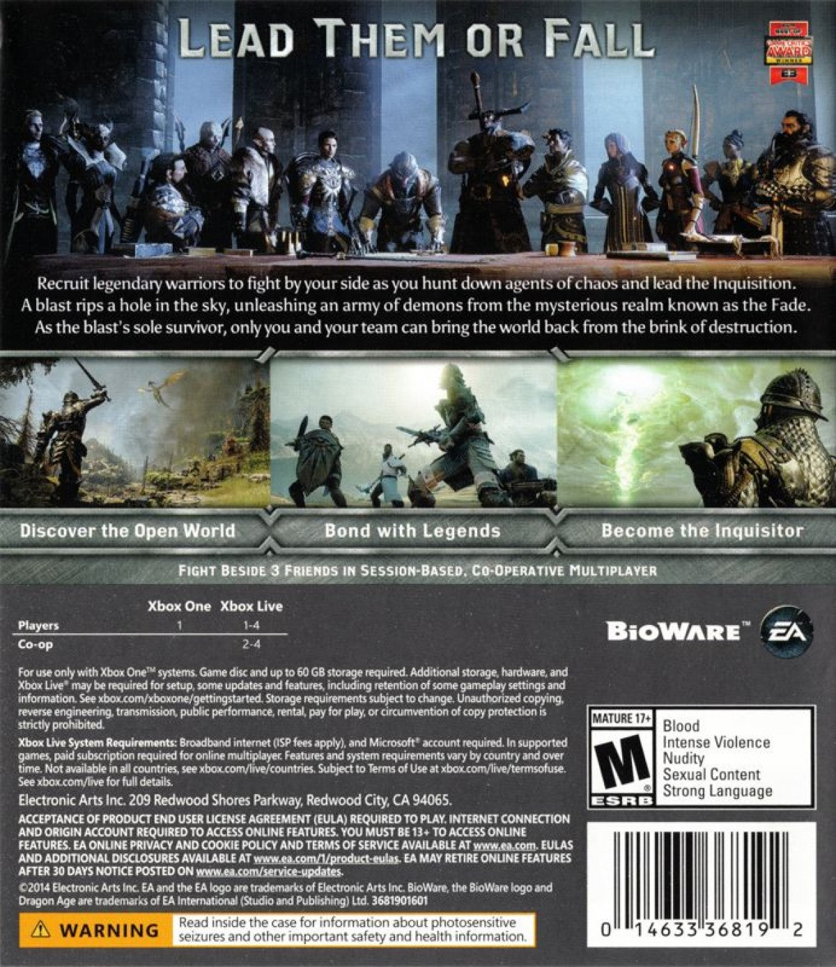 Dragon Age: Inquisition – Xbox One (XONE)