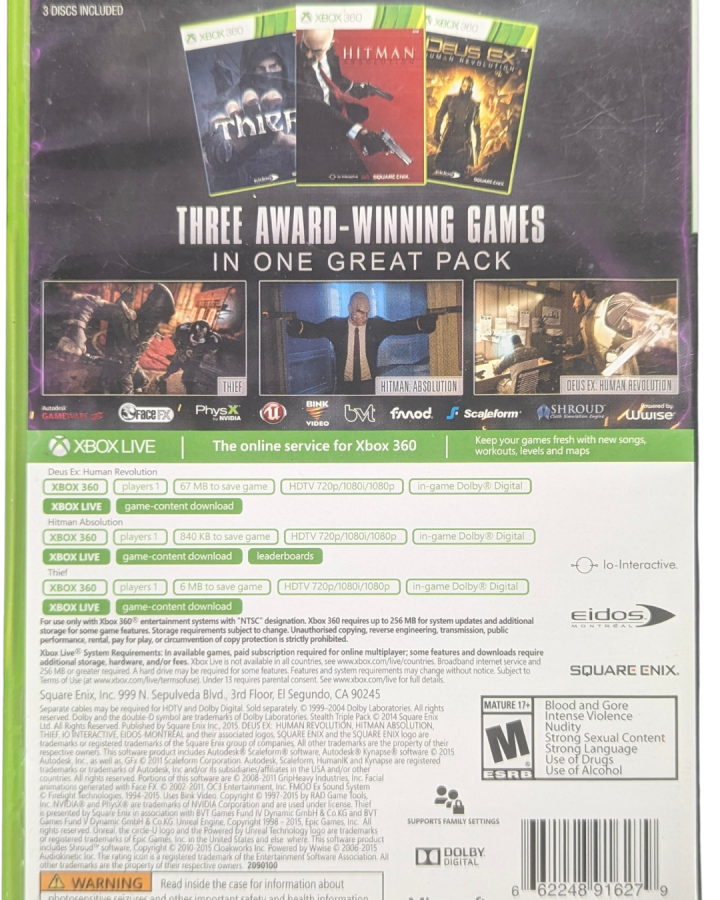 Ultimate Stealth Triple Pack – Xbox 360 (X360)
