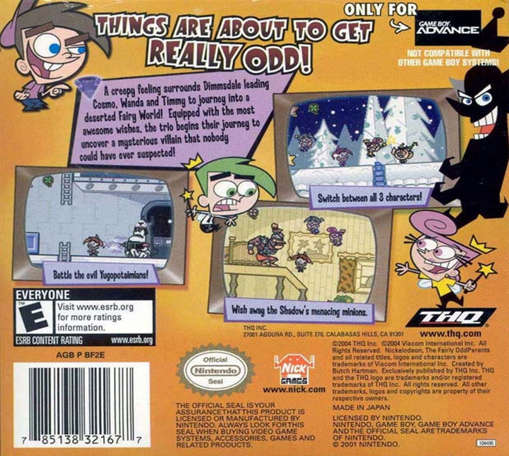 Fairly Odd Parents: Shadow Showdown – Game Boy Advance (GBA)
