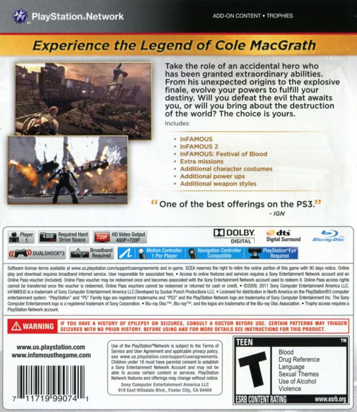 Infamous Collection – PlayStation 3 (PS3)