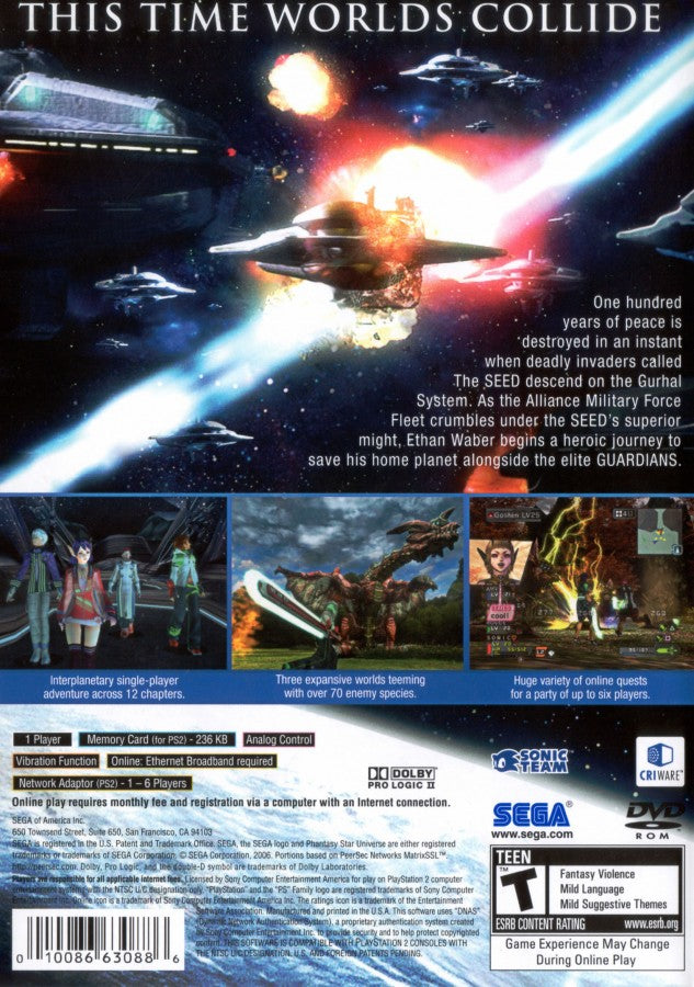 Phantasy Star Universe – PlayStation 2 (PS2)